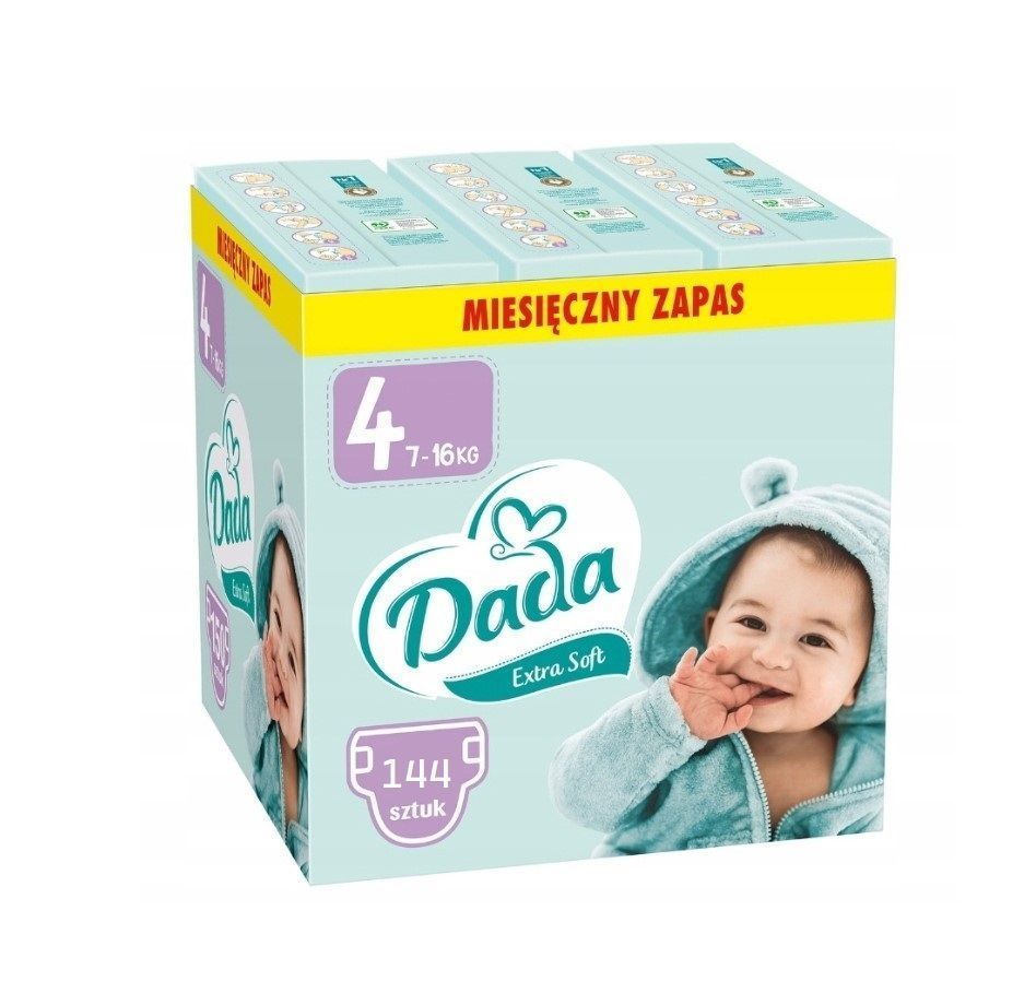 Підгузки 4 розмір Dada Extra soft 4 для дітей вагою від 7 до 16 кг 144