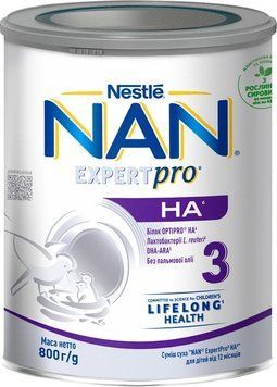 NAN 3 ЕкспПро Гіпоалерг. суха суміш для дітей від 12 міс.(6x800g )/ 6707 NAN076707 фото