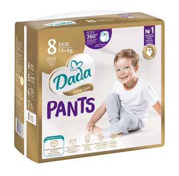 Підгузки - трусики Dada Extra Care Pants 8 XXXL 29 шт 19+ кг Pants8New фото