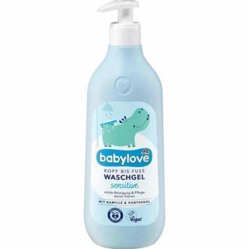 Babylove Дитячий гель для вмивання Kopf bis Fuss, Sensitive - 500 ml / 6 шт/ящ 05298 фото