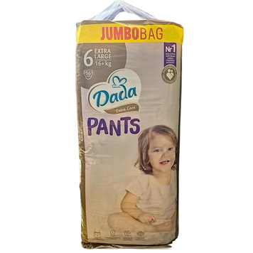 Підгузки - трусики Dada Extra Care Pants 6 EXTRA LARGE, 56 шт для дітей вагою 16+ кг JUMBO Pants6JUMBO56 фото