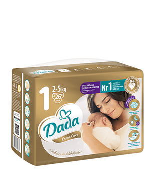 Підгузки Dada Extra Care 1 для новонароджених 2-5 кг 26 шт ExtraCare1 фото