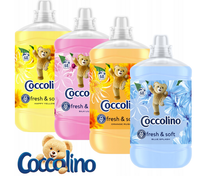 Кондиціонер для білизни Coccolino 1,7 л 68 прань Happy Yellow Coccolino68yellow фото