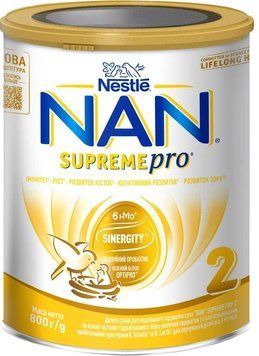NAN SUPREME2 на основі частк.гідроліз. білка мол. сироватки з 6 місяців 800г NAN943742 фото