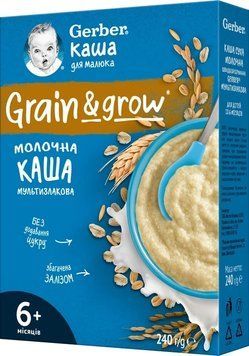 GERBER каша Суха мол Мультизлакова з 6міс.,240 г /4336 GERBER834336 фото