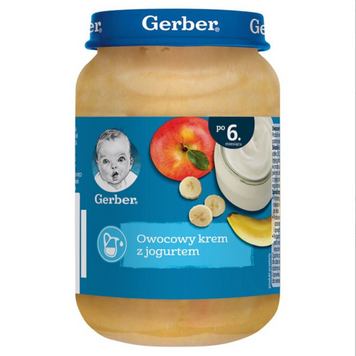 Фруктовий крем Gerber з йогуртом з 6 місяців 190 г 190Gerber724700 фото