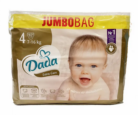 ザンティッドの大群 4枚セット Купити Підгузки Dada Extra Care 4 MAXI 82 шт / 7‑16 кг JUMBO BAG