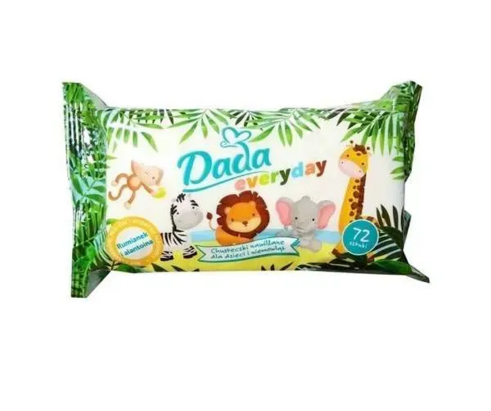 Дитячі вологі серветки Dada Everyday 7x72 штуки MEGA PAKA 7 DadaEveryday фото