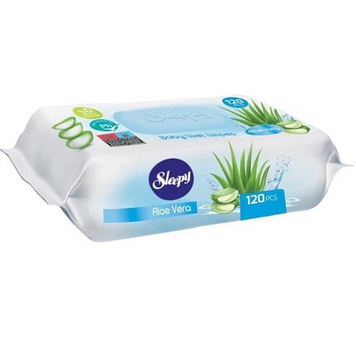 Sleepy Серветки вологі Aloe Vera 120 шт 03002 фото