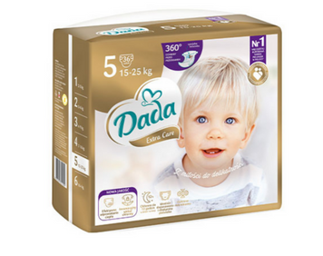 Підгузки Dada Extra Care 5 JUNIOR/ 15-25 кг(НОВА УПАКОВКА 36 шт) ExtraCare5New defect фото