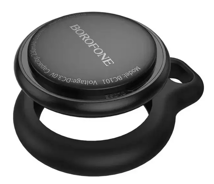 Bluetooth трекер BOROFONE BC101 Exquisite для Apple Find My, аналог AirTag, брелок-локатор для ключів та речей, Black BC101 фото