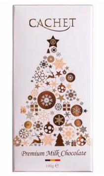 Cachet Christmas Edition (White) &mdash; молочний шоколад, 100 г 05435 фото