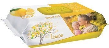 Sleepy Серветки вологі Lemon, 120шт. - 12 шт/ящ 03319 фото