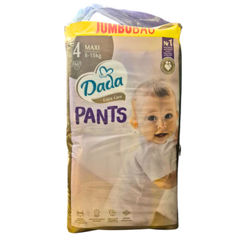 Підгузки - трусики Dada Extra Care Pants 4 MAXI, 66 шт для дітей вагою 8-15 кг, JUMBO(пошкоджена упаковка і заклеєна скотчем) Pants4JUMBO66(defect) фото