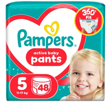 PAMPERS  Дитячi одноразові підгузники-трусики Джамбо Junior (11-17кг) Розмір 5 48шт Pampers5Pants48 фото