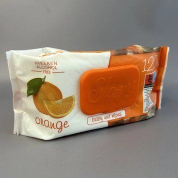 Sleepy Серветки вологі Orange, 120шт. - 12 шт/ящ 03320 фото
