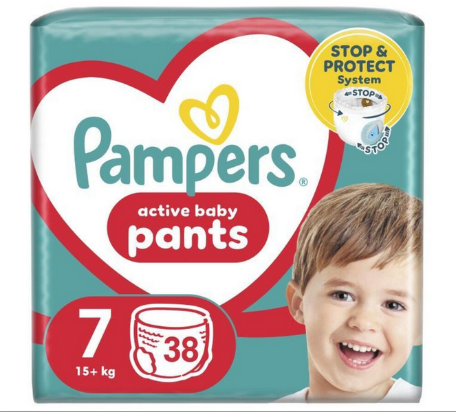Pampers Дитячі одноразові підгузки-трусики Pampers Pants Giant Plus Jumbo (17+ кг), Розмір 7, 38 шт Pampers7GiantPants36 фото