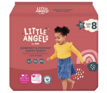 Підгузники-трусики 8 розмір ASDA Little Angels 18+ кг 28 шт LittleAngel8Pants28 фото