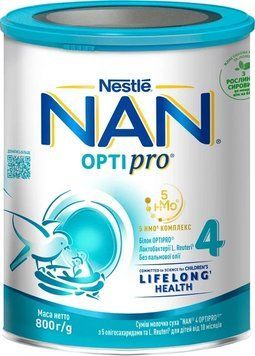 NAN 4 OPTIPRO Суха мол. суміш з 18 міс. 800г /4225 NAN444225 фото