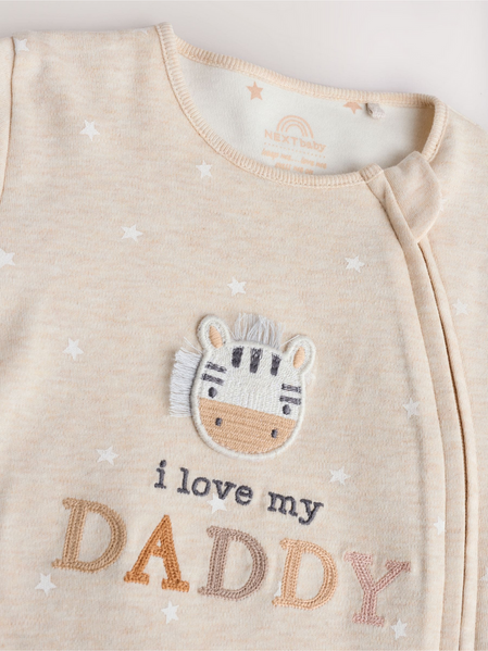 Чоловічок із закритими стопами Next для дитини I love my daddy NextDuddy6-9 фото